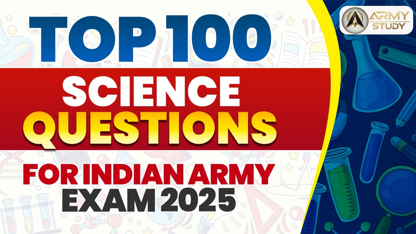 Top 100 Science Questions For Indian Army Exam 2025