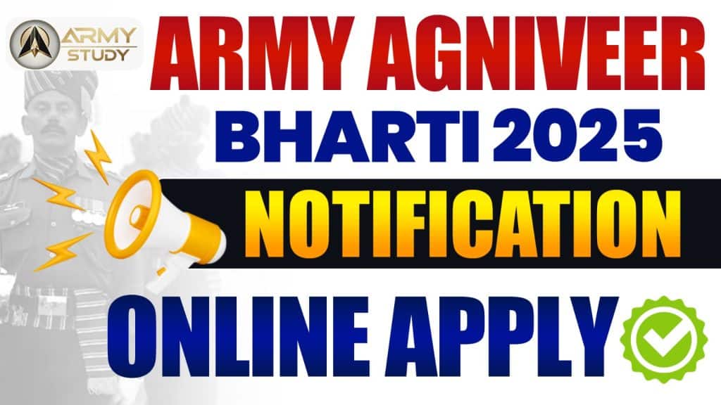 Army Agniveer Bharti 2025 Notification Online Apply 01