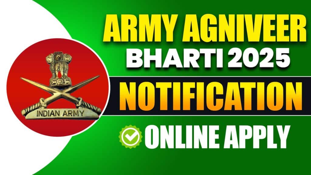Army Agniveer Bharti 2025 Notification: Online Apply