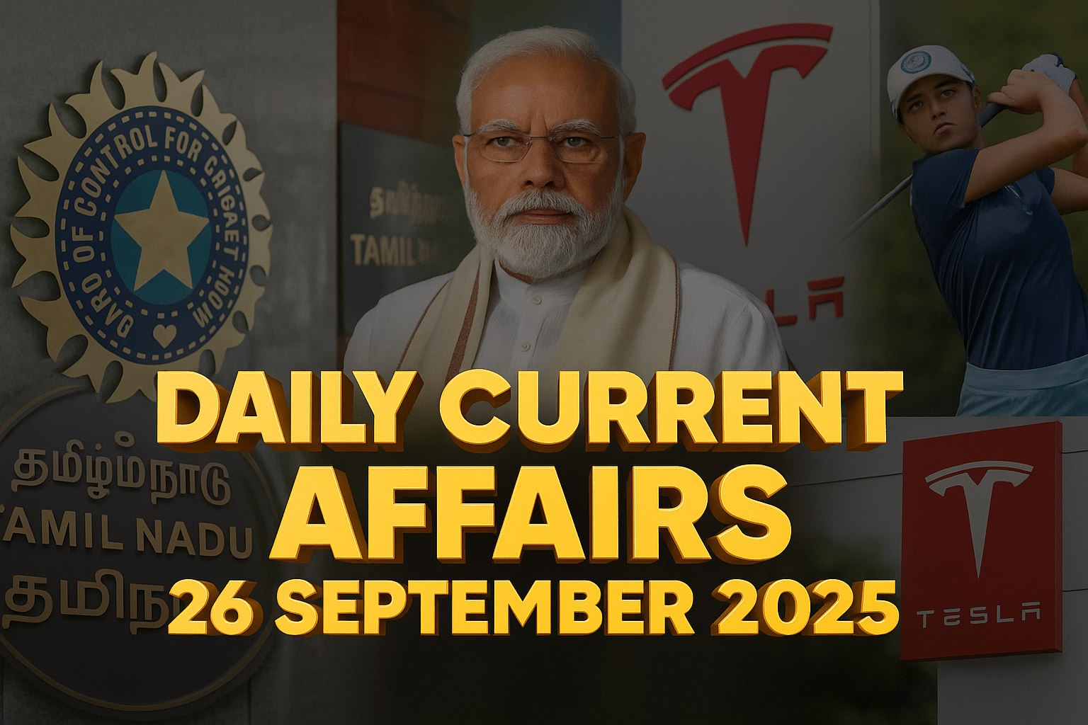 Daily current affairs 26 september 2025